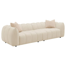 Load image into Gallery viewer, Winchester - Boucle Upholstered Extra Long Sofa - Sand Pebble