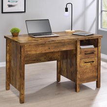 Load image into Gallery viewer, Delwin - 2-Drawer Lift Top Computer Desk - Rustic Nutmeg