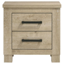 Load image into Gallery viewer, Oakglen - 2-Drawer Nightstand Bedside Table - Weathered Oak
