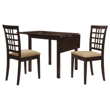 Load image into Gallery viewer, Kelso - 3 Piece Drop Leaf Dining Table Set - Cappuccino