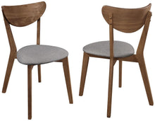 Load image into Gallery viewer, Alfredo - Dining Side Chair (Set of 2) - Gray And Natural Walnut