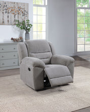 Load image into Gallery viewer, Gilson - Chenille Upholstered Reclining Glider Recliner - Gray