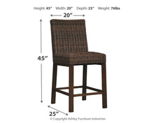 Load image into Gallery viewer, Paradise - Medium Brown - Barstool (Set of 2)