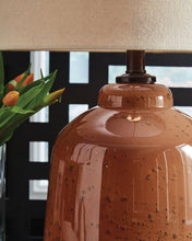 Load image into Gallery viewer, Aaleahya - Rust - Glass Table Lamp