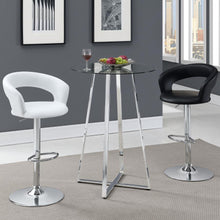 Load image into Gallery viewer, Zanella - Round Glass Top Bistro Bar Table - Chrome