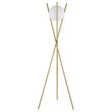 Load image into Gallery viewer, Yamileth - Spherical Bulb Metal Tripod Floor Lamp - Gold