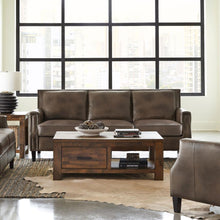 Load image into Gallery viewer, Leaton - Upholstered Recessed Arm Sofa - Brown Sugar