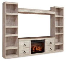 Load image into Gallery viewer, Willowton - Entertainment Center With Fireplace Option