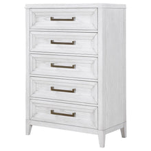 Load image into Gallery viewer, Marielle - 5-Drawer Bedroom Chest - Distressed White