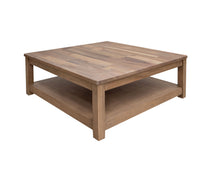 Load image into Gallery viewer, Natural Parota - Square Cocktail Table - Brown Cappuccino