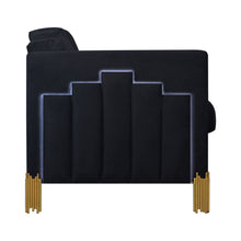 Load image into Gallery viewer, Empire - Lighted Loveseat - Black