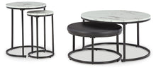 Load image into Gallery viewer, Jusmour - Black / White - Occasional Nesting Table (Set of 4)