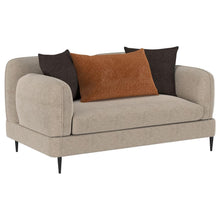Load image into Gallery viewer, Jade - Chenille Upholstered Modern Track Arm Loveseat