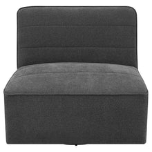 Load image into Gallery viewer, Cobie - Upholstered Armless Swivel Chair - Dark Charcoal