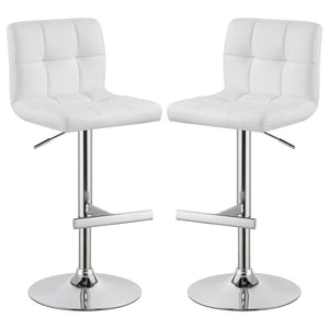 Lenny - Upholstered Adjustable Bar Stool (Set of 2)