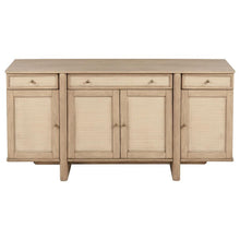 Load image into Gallery viewer, Kailani - 4-Door Cane Sideboard Buffet Cabinet - Beige Oak
