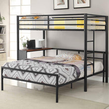 Load image into Gallery viewer, Fisher - Twin Over Twin Workstation Loft Bed Set - Gunmetal