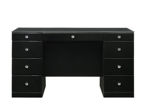 Avery - Vanity Desk With Glass Top And LED Mirroк