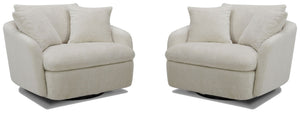 Boomer - Large Swivel Chair with 2 Pillows