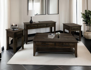 Dark Teak - Cocktail Table - Oil Black