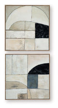 Load image into Gallery viewer, Bexlen - Tan / Taupe / Black - Wall Art Set (Set of 2)
