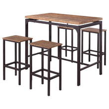 Load image into Gallery viewer, Santana - 5 Piece Pub Height Bar Table Set - Weathered Chestnut
