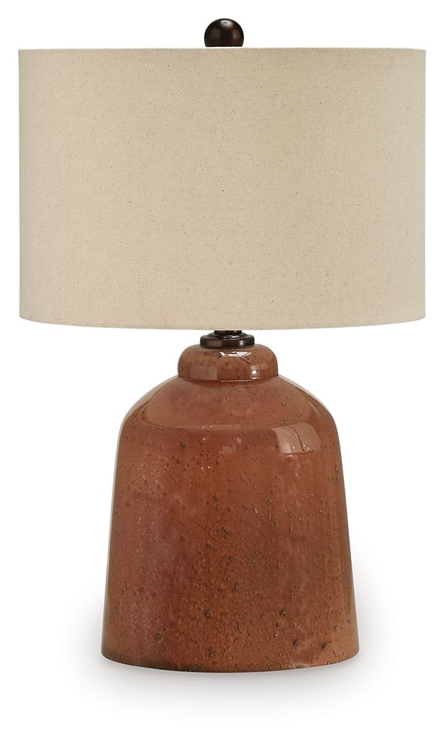 Aaleahya - Rust - Glass Table Lamp