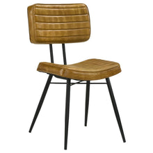 Load image into Gallery viewer, Misty - Leather Upholstered Dining Side Chair (Set of 2) - Camel