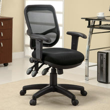 Load image into Gallery viewer, Rollo - Upholstered Adjustable Ergonomic Office Chair - Black