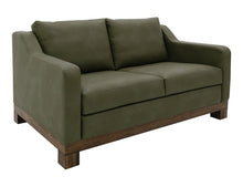 Load image into Gallery viewer, Natural Teca - Loveseat - Olive Green