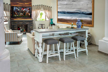 Load image into Gallery viewer, Stone - Sofa Table With Shelf - Antiqued Ivory / Weathered Gray
