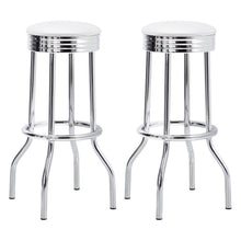 Load image into Gallery viewer, Retro - Upholstered Metal Swivel Bar Stool (Set of 2)