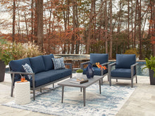 Load image into Gallery viewer, Gali - Gray / Blue - Sofa / Chairs / Table Set (Set of 4)
