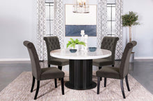 Load image into Gallery viewer, Sherry - Round Marble Top Dining Table Set