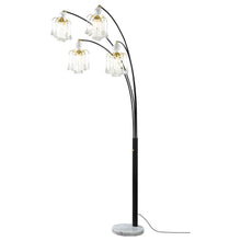 Load image into Gallery viewer, Maisel - Hanging Crystal Arc Tree Floor Lamp - Black