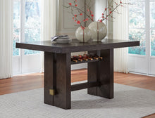 Load image into Gallery viewer, Burkhaus - Dark Brown - Rectangular Dining Room Counter Table