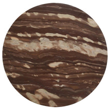 Load image into Gallery viewer, Latifa - Round Marble Top Accent Side Table - Red And Black