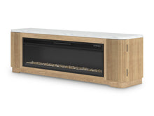 Load image into Gallery viewer, Camdill - Light Brown - 80&quot; TV Stand With Electric Fireplace