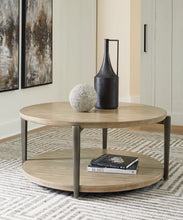 Load image into Gallery viewer, Dyonton - Light Grayish Brown - Round Cocktail Table