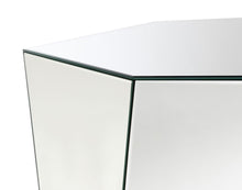 Load image into Gallery viewer, Capella - Mirrored Abstract Geometric Coffee Table - Silver