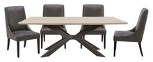 Load image into Gallery viewer, Crossings - Rectangular Dining Table With 4 Upholstered Chairs - Natural &amp; Dark Gray