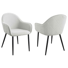 Load image into Gallery viewer, Emma - Fabric Upholstered Dining Arm Chair (Set of 2)