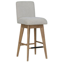 Load image into Gallery viewer, Escape - Dining Upholstered Swivel Barstool - Glazed Natural Oak Mirage Mist