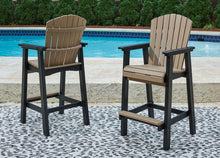 Load image into Gallery viewer, Fairen Trail - Black / Driftwood - Tall Barstool (Set of 2)