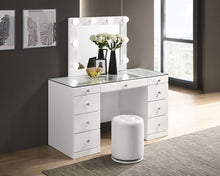Load image into Gallery viewer, Avery - Vanity Set (With LED Luxo Mirror) - White