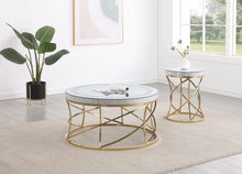 Load image into Gallery viewer, Elise - Round Mirror Top Coffee Table Set
