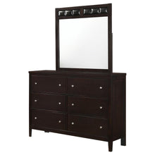 Load image into Gallery viewer, Carlton - 6-Drawer Dresser With Mirror - Cappuccino