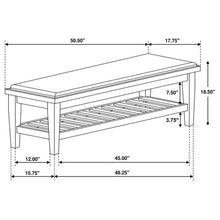 Load image into Gallery viewer, Franco - Fabric Upholstered Bench With Shelf