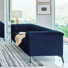 Load image into Gallery viewer, Chalet - Upholstered Tuxedo Arm Tufted Loveseat - Blue