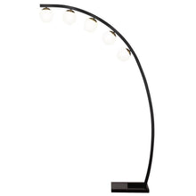 Load image into Gallery viewer, Cody - Spherical 5-Light Arc Metal Floor Lamp - Black